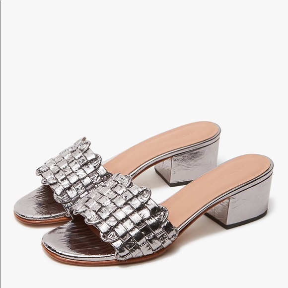 Rachel Comey Shoes - RACHEL COMEY Pentz Galina Silver Slides Mules 7
